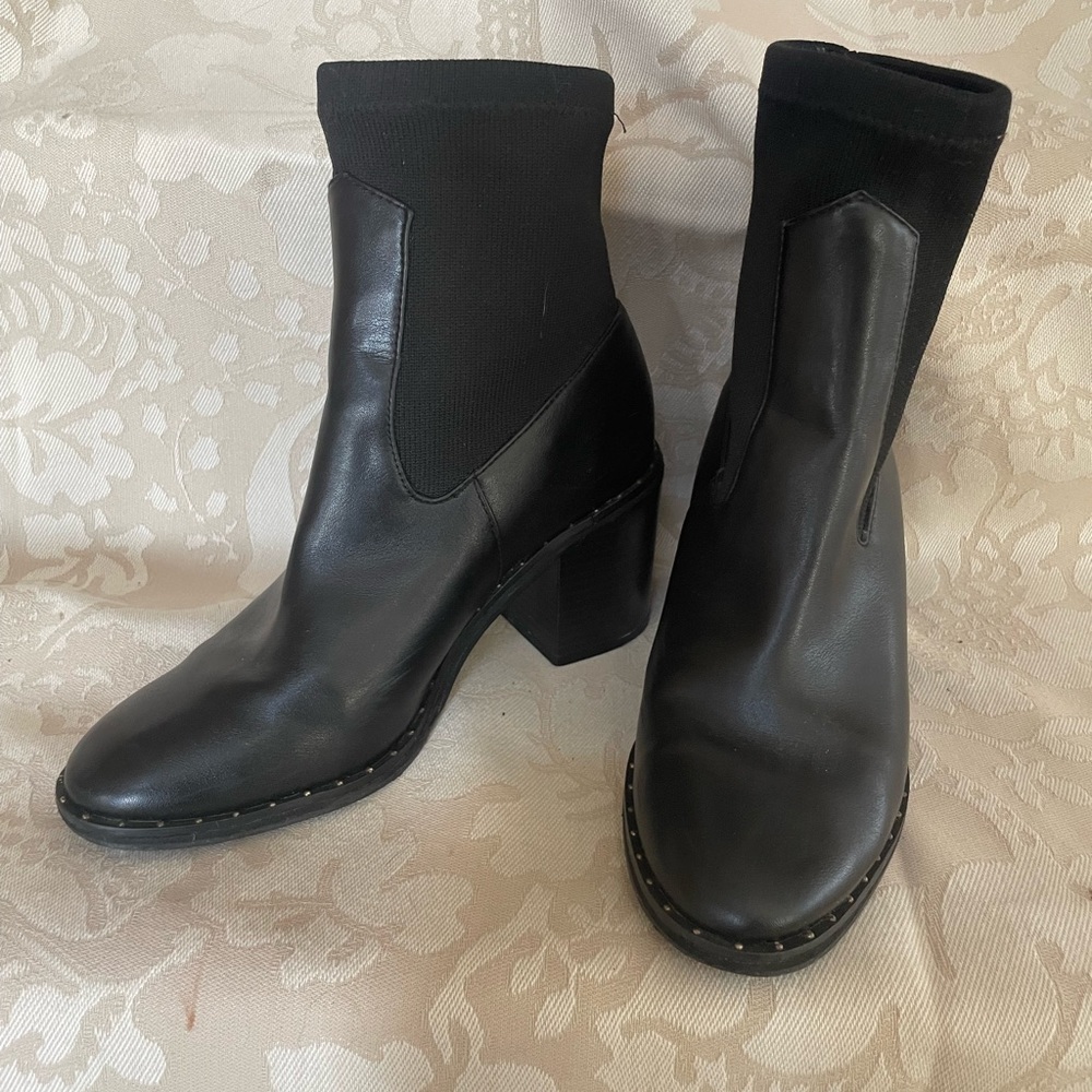 ASOS Black Ankle Boots with Studded Sole